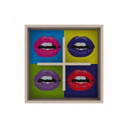 Cube sur l'étagère murale décorative bocca bouche 6 60 cm