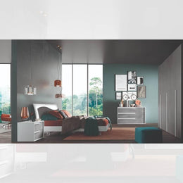 Chambre Jolanda en béton et frêne blanc