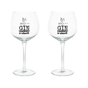 Set 2 Verres à Gin Tonic En Verre Transparent Cc580 Ligne Let's Party