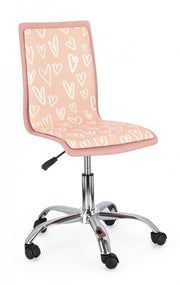 Chaise de bureau en acier similicuir Young Hearts 42,5 x 40 x 87 cm