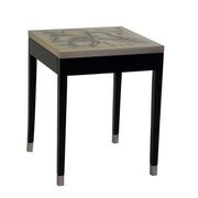 Table d'appoint en argent Magnolia ca-9748 cm. 48,5 x 48,5 h 61