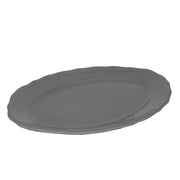 Assiette ovale grise Juliette cm35x26h3