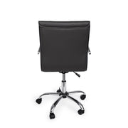 Fauteuil de bureau avec accoudoirs Perth gris foncé en éco-cuir