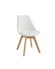 4x Sedia nordique Carlotta bianca STS