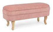 Banc conteneur rose ouvrable pour rangement 102 cm