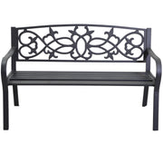 Banc en métal anthracite Pavia
