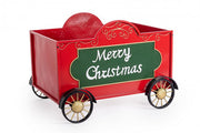 Wagon de train Merry Xmas Rouge-Vert