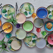 Service De Table 18 Pièces New Jungle Multicolore Porcelaine
