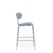 Tabouret en polypropylène avec assise bleu clair