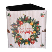 Puff ecopelle guirlande quadro cm38x38h38