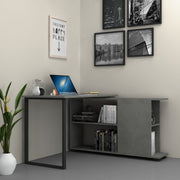 Bureau Oslo avec bibliothèque en ciment 120x60xh 74 cm