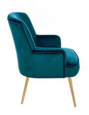 Fauteuil profond Clelia effet velours