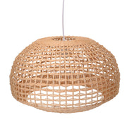 Lustre en rotin naturel avec attache ø50h30,5 cm