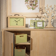 Horloge de table en bois 36 x 25 cm