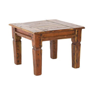 Table basse en bois de style rustique 60x60 cm