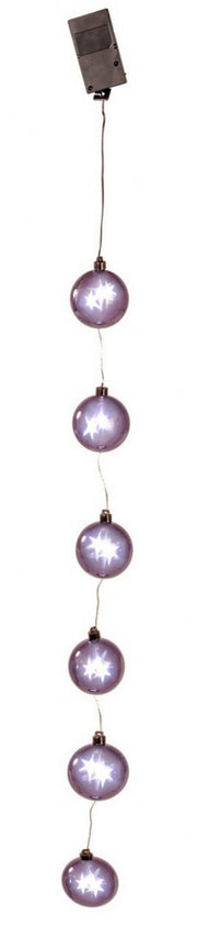 Guirlande 6 Boules C-18 Lumières Noir