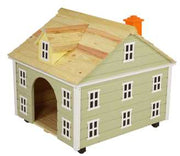 Lit pour chien maxi shabby chic démonté wk-0956 cm. 80 x 88 h 45-83