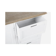 Buffet en MDF deux portes trois tiroirs Bianca DOROTEA 123x40x h82 cm