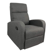 Fauteuil relax manuel en tissu gris 77 x 93 x 106 H