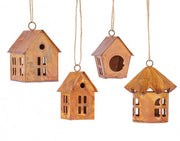 Ensemble de 4 pendentifs en fer rouillé Lorelie pour la maison