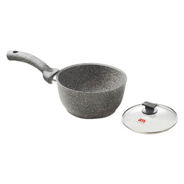 Été avec couvercle en verre «Stone Heart» Ø CM. 16 - 1 poignée