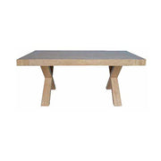 Table avec plateau rabattable en orme 2 rallonges latérales 180-280x100xh.75 cm