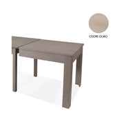 Table extensible en bois mélaminé couleur orme 160-320x90 cm