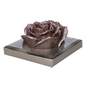 Bougie paraffine gris rose cm ø12h6,5