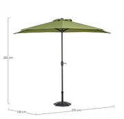Parapluie Kalife Mezzaluna 2.7 Olives -