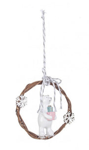 Pendaglio Ghirlanda Orso 12x