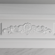 Bioéthanol Foyer Bioéthanne du sol Effet de marbre blanc Truman L108 X P32 X H102