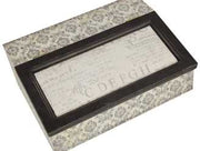 Boîte rectangulaire noir-blanc jt-2931 cm. 24 x 18 x 9,5