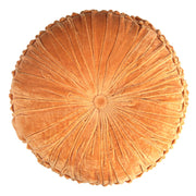 Coussin en velours orange cm ø40h12