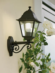 Lampada de sol en aluminium moulé avec diffuseurs en verre transparent noir