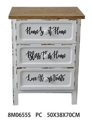 Commode Breslavia 3 tiroirs cm50x38xh70