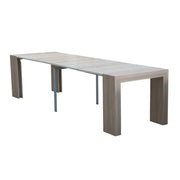Structure de la table de console extensible dans la finition OLMO pliante 90x50 / 300 cm