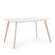 Table Michelangelo en bois blanc 120 x 80 cm