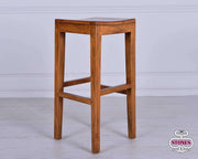 Tabouret en bois multicolore 35x35x75h cm