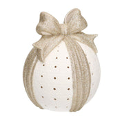 Coffret cadeau or blanc avec led ronde cmø13,5h16