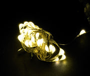 20 Microled Blanc Chaud Mt.1,90+0,15 Batterie Incluse Blister Int Décoration de Noël