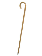Bâton de marche rustique naturel avec pointe en fer h93