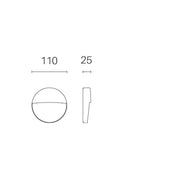 Il marque 3W LED 4000K Geo Round White Line