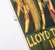 Impression sur bois avec toile multicolore 60x100 cm