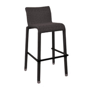 Tabouret de bar Adila noyer polyrotin cm49x59h81 - 103