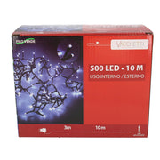 Fil lumineux 500 LED blanc froid fixe cm1000 al. usage externe fixe