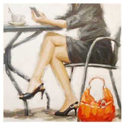 Image femme assise yc-2057 cm. 100x100