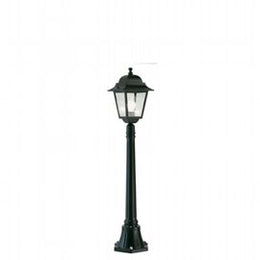 Lampadaire en aluminium moulé sous pression avec diffuseurs en verre transparent - Hauteur max 210mm noir