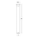 Lampe d'extérieur en aluminium moulé avec diffuseur opalin - 9W, 920 lumens, 4000°K café