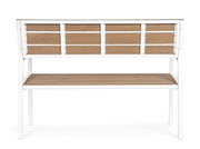 Banc de salon de jardin blanc Isak