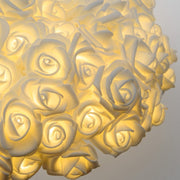 Bouquet Rose RBF Bianche 120 LED 4m + Ø30cm